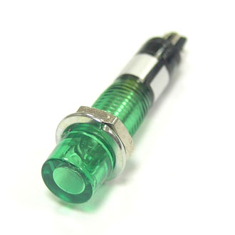 Лампочка неоновая в корпусе RUICHI N-814-G, 220 В, зелёная